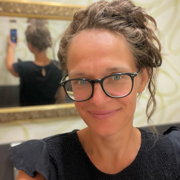 Selfie von einer Frau